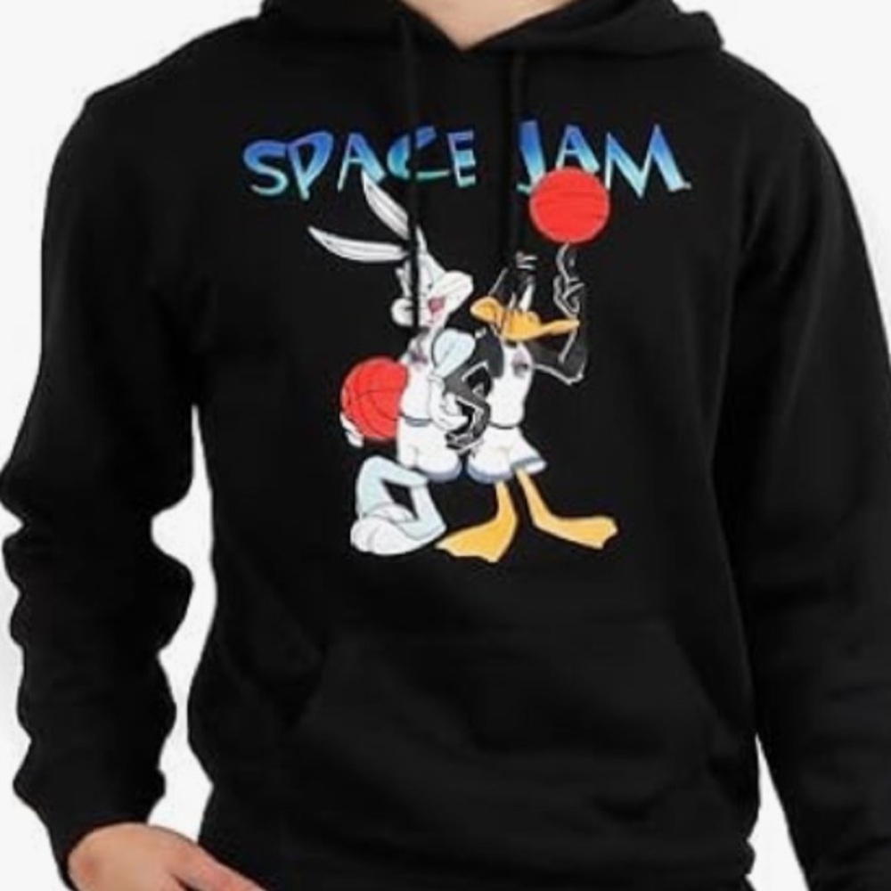 Looney tunes black hoodie adult Large-NWT